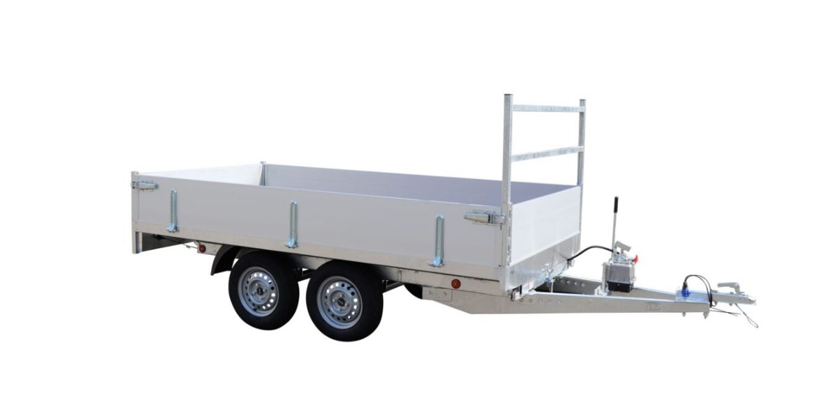 Benne non freinée basculante hydraulique manuelle