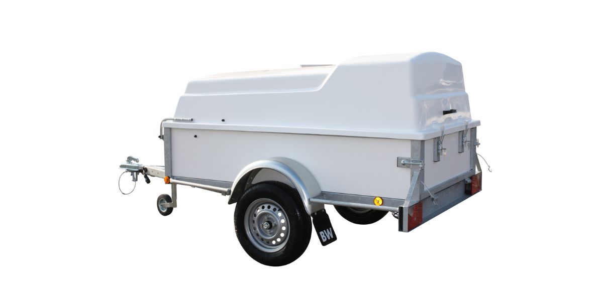 Remorque bagagère 2000x1100x800 parois blanches