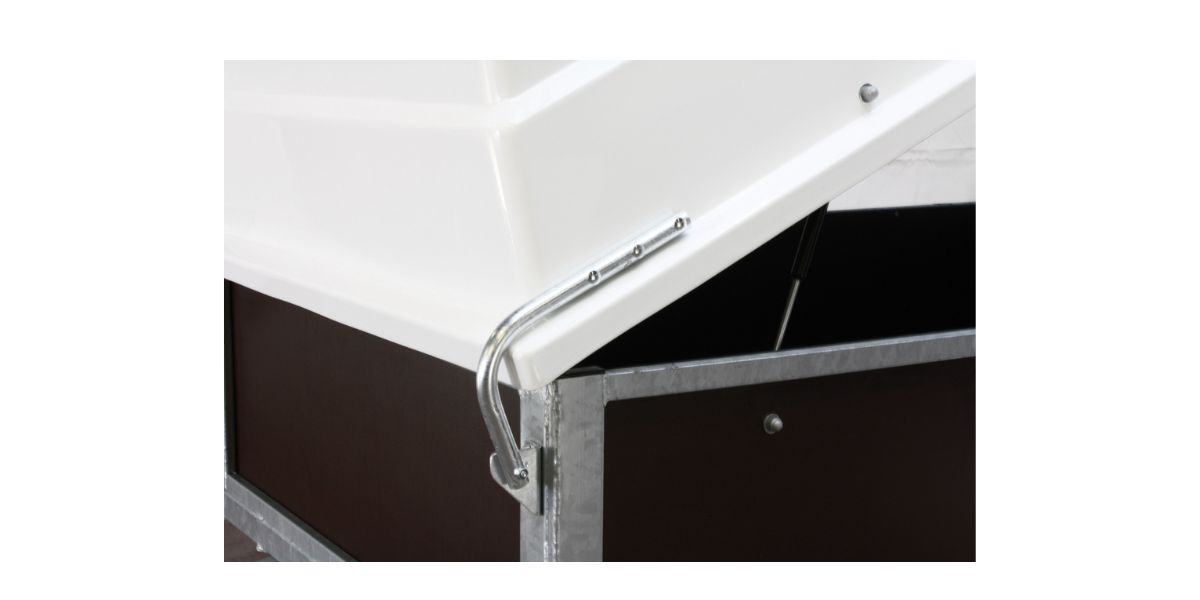 Remorque bagagère - Support vérin à gaz