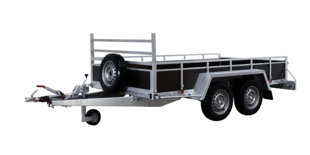 Remorque freinée double essieux