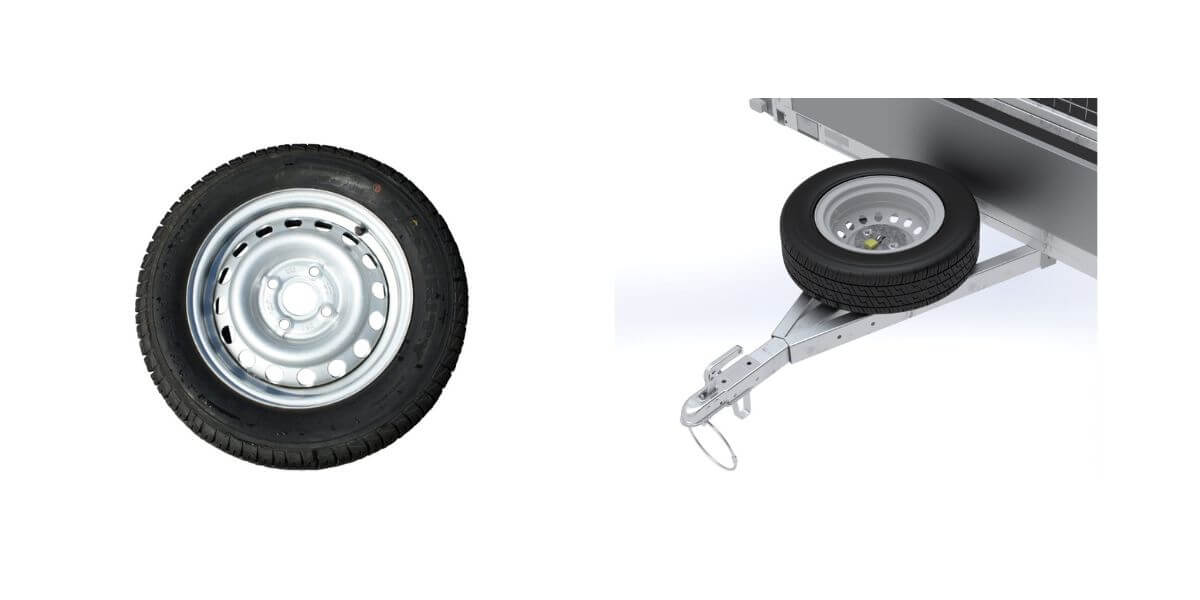 Option roue de secours - Roue sur timon