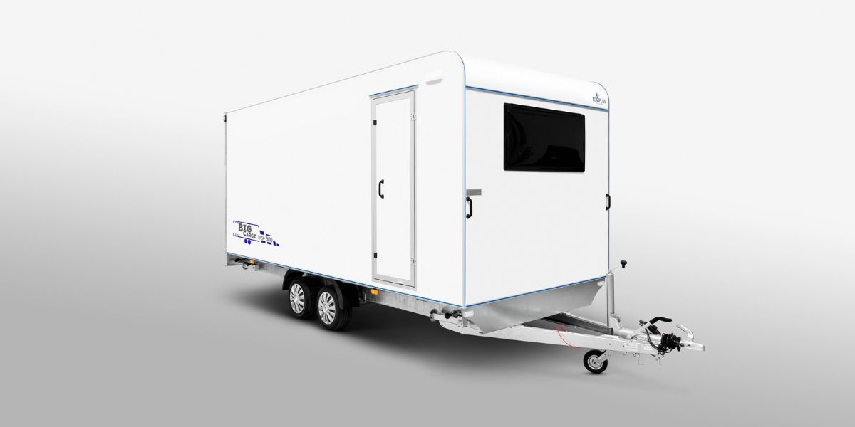 TFSP 5000x2000x2100 - Vue trois quart avant côté porte