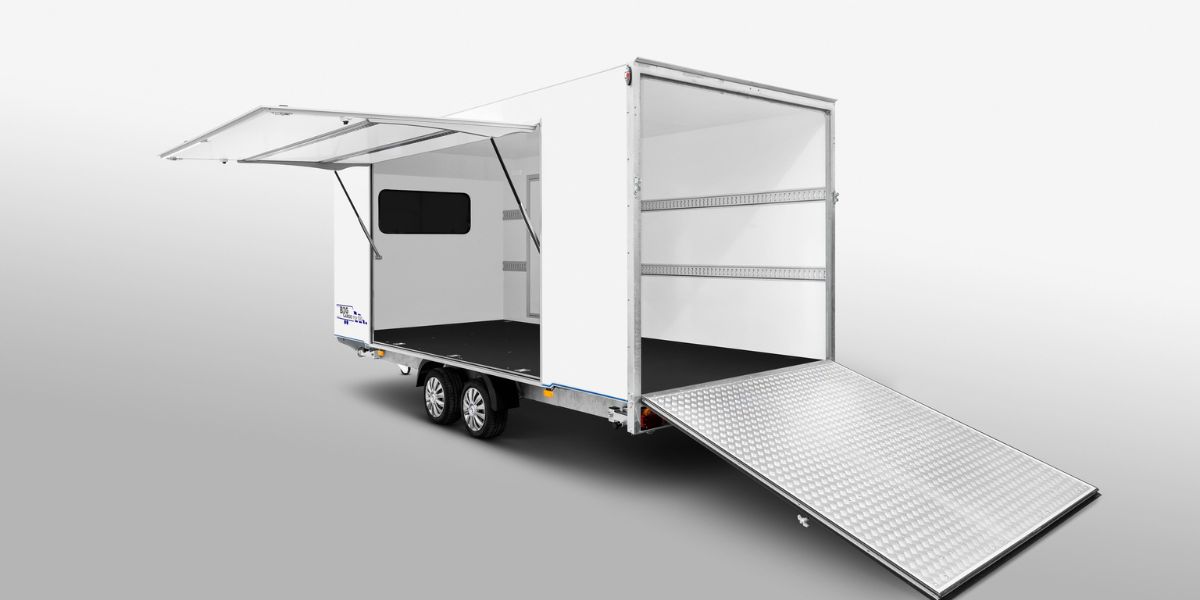 TFSP 5000x2000x2100 - Vue volet et rampe ouverts